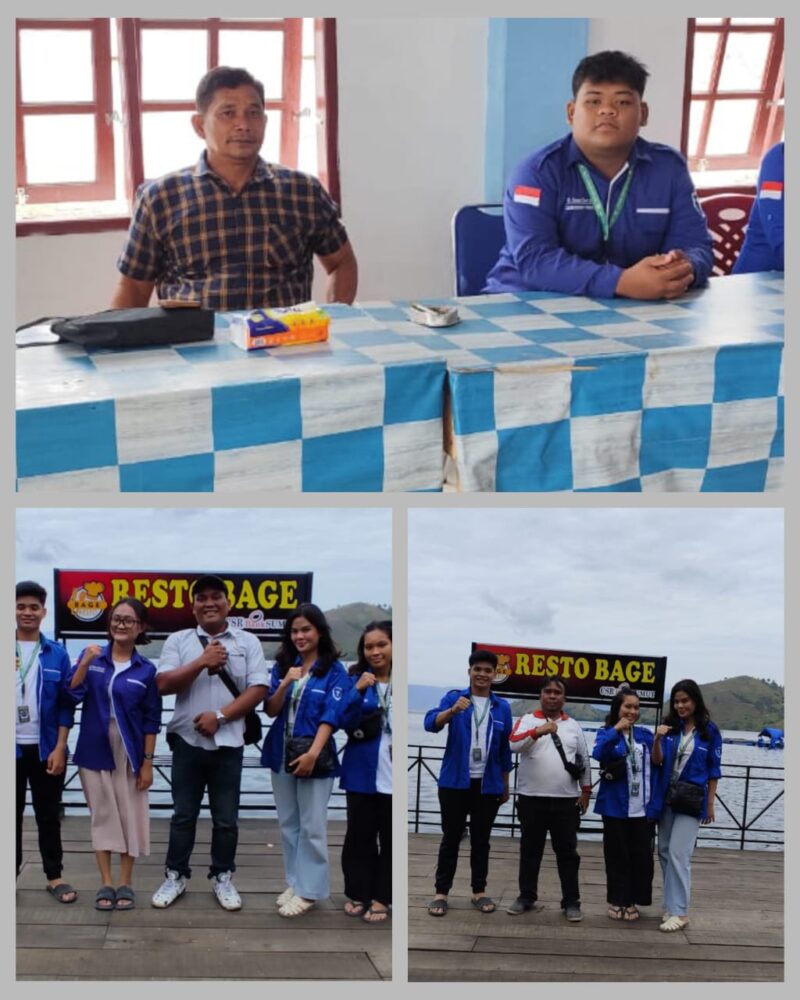 Foto : Mahasiswa hukum USU Gerakan Mahasiswa Kristen Indonesia bersama Pangulu Ujung Saribu dan pimpinan mediaLiputanmetroSumut beserta team 
