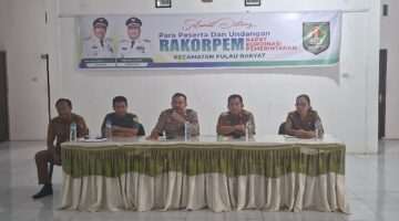 Pemerintah Kecamatan Pulau Rakyat Menggelar Kegiatan Acara Rakorpem Di Kecamatan 