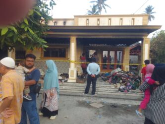 Foto : Lokasi rumah kebakaran di jalan sarifudin 