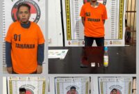 Foto : Sejumlah tersangka. 
1.Hendra Asmara Sidauruk alias ( bondrok) 
2.Amos
3.Mhd.Ardiansyah alias (Dudung) 
4.Indarawan alias ( Mandra). 
