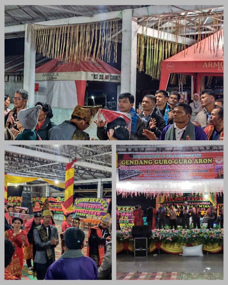Foto : Malam pembuka di Acara Gendang Guru - Guro Aron Di Nagori Prasmian kecamatan Dolok Silau Kabupaten Simalungun. 