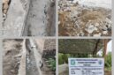 Foto : Terlihat proyek parit pasangan dan Duiker diduga di kerjakan asal-asalan 