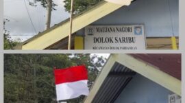 Foto : tampak Bendera Merah Putih Baru Di ganti Setelah ada pemberitaan 
