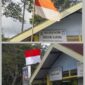 Foto : tampak Bendera Merah Putih Baru Di ganti Setelah ada pemberitaan 