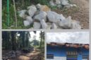 Foto : proyek di nagori Mariah Buttu, kecamatan Silau Kahean , Kabupaten Simalungun tampa adanya plang proyek. 