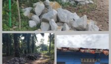 Foto : proyek di nagori Mariah Buttu, kecamatan Silau Kahean , Kabupaten Simalungun tampa adanya plang proyek. 