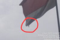 Foto : Bendera Kusam Dan Robek Di Kibarkan Oknum Asisten Afdeling ll