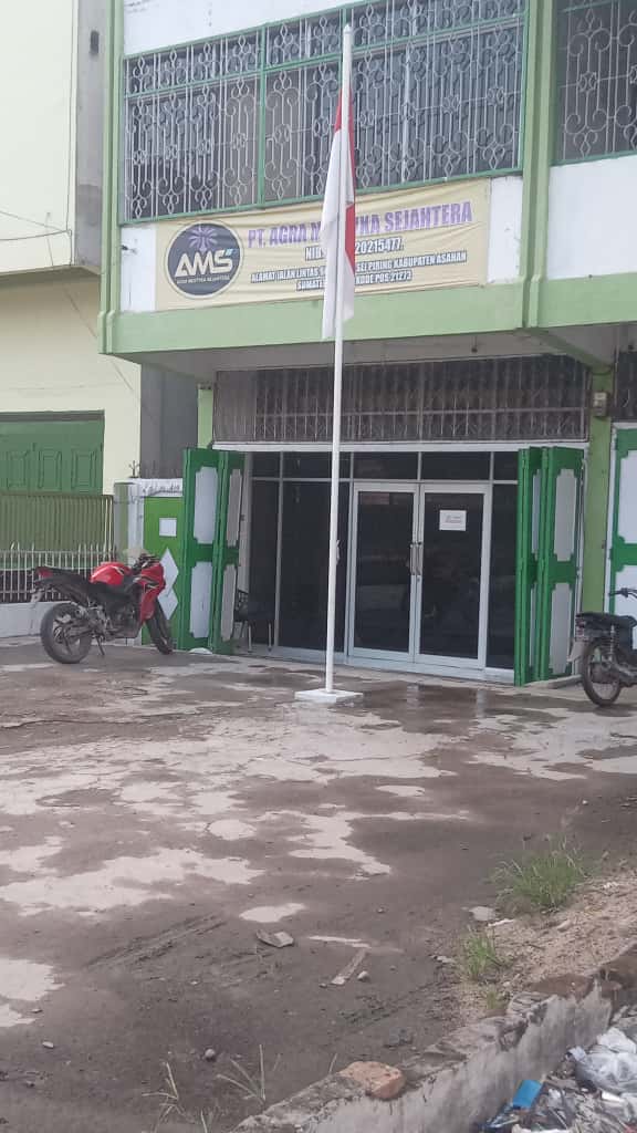 Foto : Kantor PT. Agra Mestika Sejahtera (AMS) tepatnya di pinggir jalinsum Sei Piring Asahan