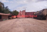 Foto : Lokasi yang diduga Gudang CPO ilegal Anggota DPRD Batu Bara 