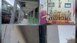 Foto : Gedung SMA Negeri 1 Harian Kondisinya yang sangat memprihatinkan (12/02/2026) 