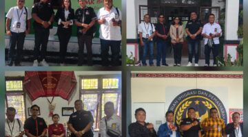 Foto : Team Semi Media bersama beberapa kepala sekolah dan bersama Ka Rutan Sidikalang 