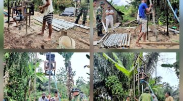 Tembus 62 Meter, Satgas TMMD Ke-127 Kodim 0207/Simalungun dan Warga Berpacu Hadirkan Air Bersih di Dame Raya