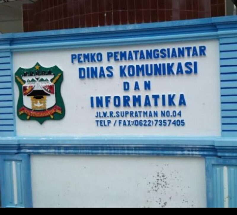 Foto : Kantor Dinas Kominfo Kota Pematang Siantar 