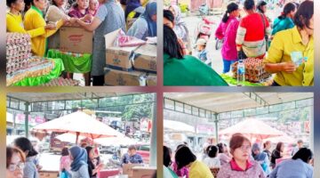 Gerakan Pangan Murah Dishanpangkan Simalungun di Kota Wisata Parapat Diserbu Warga