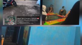 Foto : Tempat Lokasi judi tembak ikan di jalan besar Kabanjahe Merek Situnggaling - Seribu Dolok Senin (23/02/2026) 