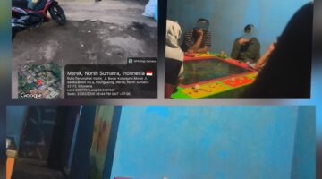 Foto : Tempat Lokasi judi tembak ikan di jalan besar Kabanjahe Merek Situnggaling - Seribu Dolok Senin (23/02/2026) 