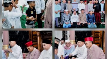 Silaturahmi dengan Masyarakat Nagori Limag dan Shalat Tarawih Bersama, Bupati Simalungun Ajak Masyarakat Perbaiki Diri