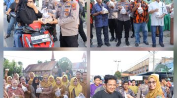 Forkopimca Dolok Batu Nanggar Bagikan 500 Paket Takjil di Serbelawan