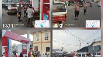 Antisipasi Gangguan Kamtibmas,Polsek Siantar Selatan Monitoring Pengisian BBM di SPBU