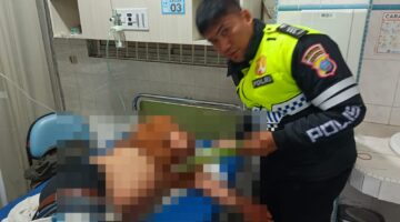 Polres Pematangsiantar Tinjut Laporan Call Center 110 Dengan Cek TKP Laka Lantas Disimpang Tanjung Pinggir