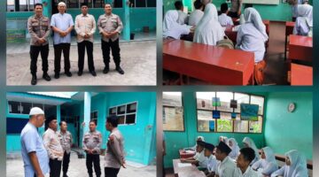 Jalin Silaturahmi,Sat Binmas Polres Pematangsiantar Sambang di Pesantren Kilat MTs Mesra