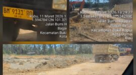 Foto : lokasi galian tanah Uruk 