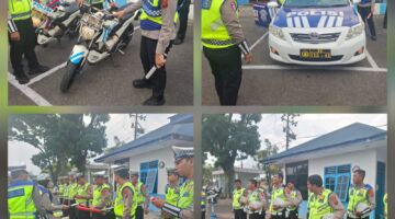 Ops Ketupat Toba 2026, Polres Pematangsiantar Periksa Randis dan Kelengkapan Pribadi Personil