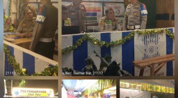 Sipropam Polres Pematangsiantar Cek Personil Pos Pam Ops Ketupat Toba 2026 Malam Hari