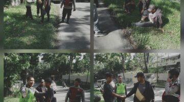 Kapolsek Siantar Martoba Respon Cepat Cek TKP dan Mediasi Laka Lantas Depan Wisma Tama Jalan SM. Raja