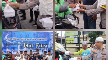 Jelang Berbuka Puasa Polres Pematangsiantar Berbagi Takjil Dengan Masyarakat 