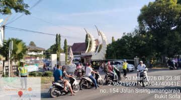 Polres Pematangsiantar Laksanakan Pengamanan Sholat Idul Fitri 1447 H Muhammadiyah 