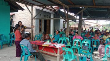 Bhabinkamtibmas Polsek Siantar Martoba Hadir Sampaikan Pesan Kamtibmas di Pesta Bona Taon 