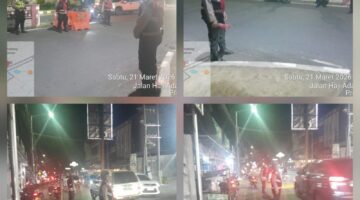 Sat Samapta Polres Pematangsiantar Maksimalkan Patroli Antisipasi Kemacetan Malam Hari Perayaan Idul Fitri 1447 H 