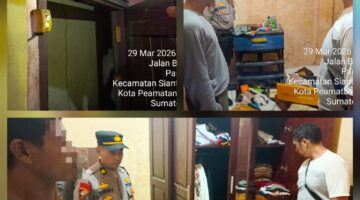 Polsek Siantar Timur Respon Cepat Cek TKP Pencurian Tabung Gas LPG