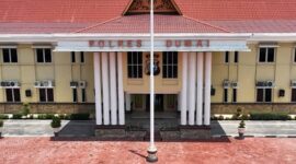 Foto : Mako Polres Dumai, Riau 