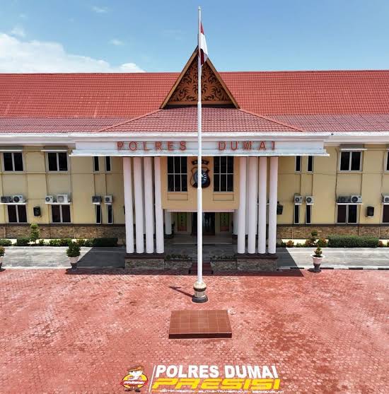 Foto : Mako Polres Dumai, Riau 