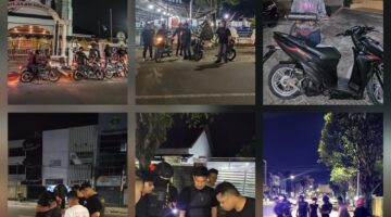 Polres Pematangsiantar Laksanakan Patroli Hingga Subuh, Tiga Sepedamotor Knalpot Brong Diamankan