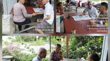Bhabinkamtibmas Polsek Siantar Utara Sambangi Warganya 