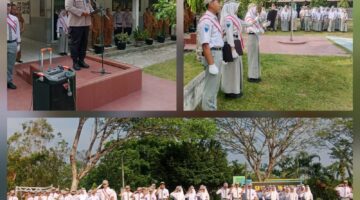 Kasat Binmas Polres Langkat Jadi Pembina Upacara, Sampaikan Pesan Kamtibmas kepada Pelajar