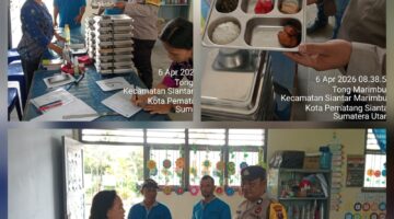 Bhabinkamtibmas Polsek Siantar Marihat Monitoring Distribusi MBG di Sekolah PAUD