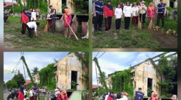 Ciptakan Hidup Sehat dan Bersih,Polsek Siantar Selatan Gotong Royong Bersama 