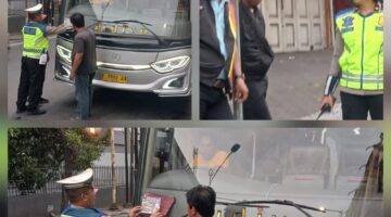 Sat Lantas Polres Pematangsiantar Sosialisasi Tertib Berlalu Lintas di Jalan Pattimura