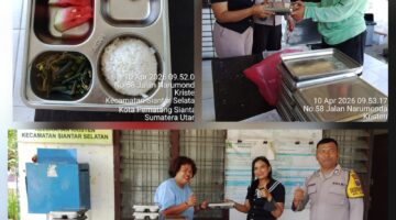 Bhabinkamtibmas Polsek Siantar Selatan Hadir Pendistribusian MBG kepada Ibu Hamil dan Balita 