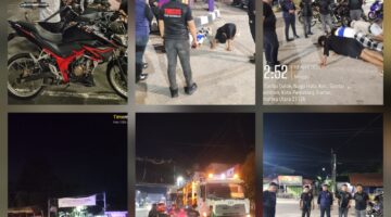 Polres Pematangsiantar Patroli Rutin Hingga Subuh dan Amankan Tiga Sepedamotor Knalpot Brong