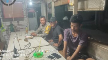 Polsek Siantar Timur Laksanakan SALING di Pos Kamling Senangin 