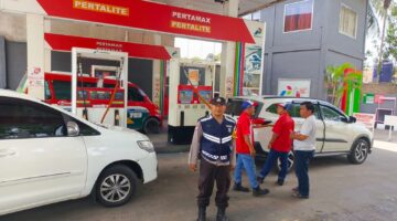 Antisipasi Guantibmas,Polsek Siantar Timur Monitoring Penyaluran BBM di SPBU 