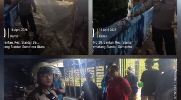 Polsek Siantar Barat Cek TKP Keributan di Gang Ganevo 