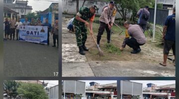 Polsek Siantar Selatan Hadiri Kegiatan GATI Kelurahan Simalungun dan Kebersihan