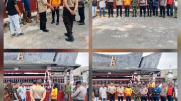 Kapolsek Siantar Selatan Dampingi Camat Monitoring Kebersihan dan Pengecetan Jorat Sangnawaluh