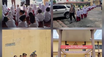 Polres Pematangsiantar Kenalkan dan Tanamkan Polisi dan Polwan Sahabat Anak ke Siswa Siswi SD 